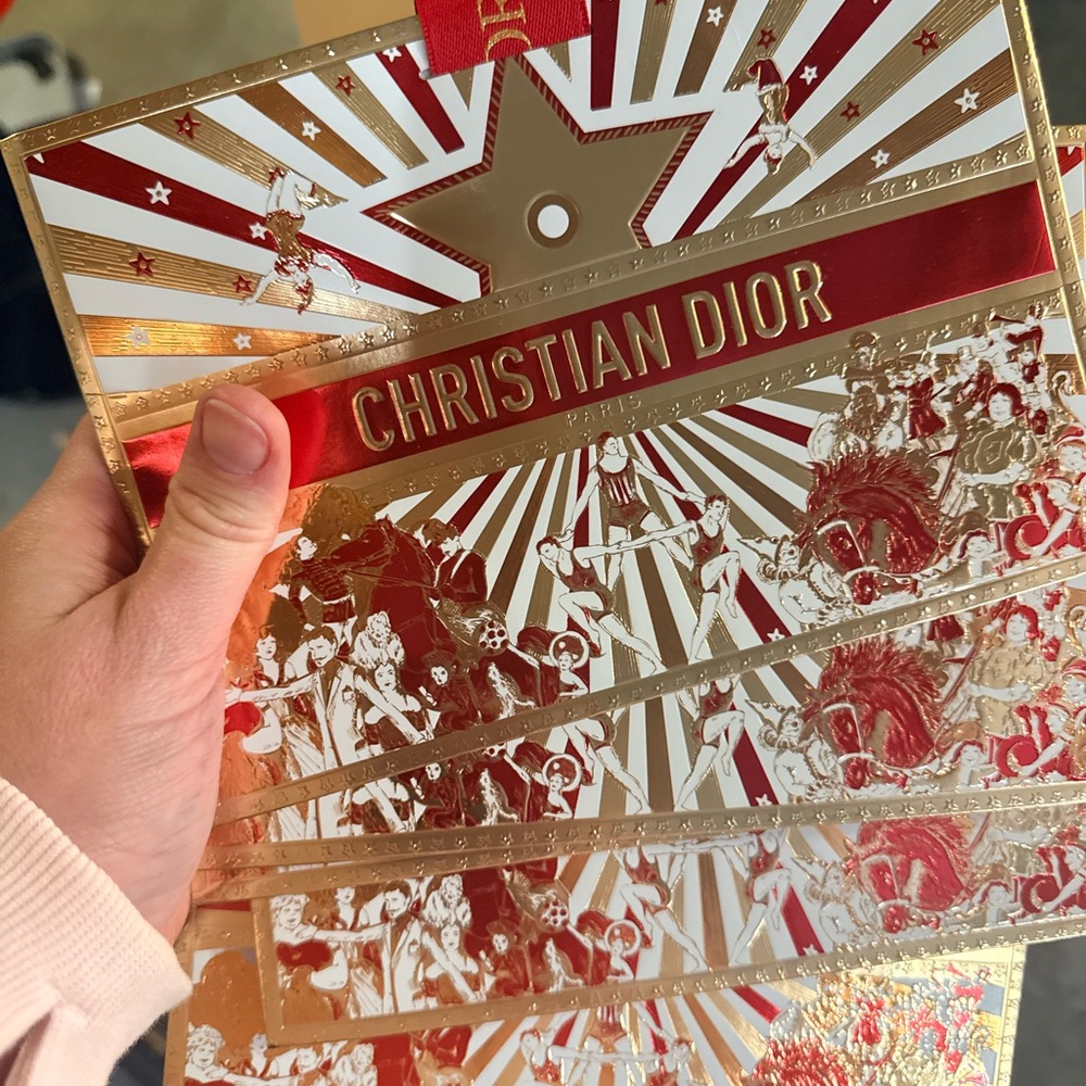 4 set of Christian Dior Red & Gold paper bag (circus Chinese year)